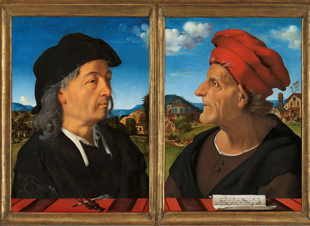 Portraits of Giuliano and Francesco Giamberti da Sangallo, Piero di Cosimo