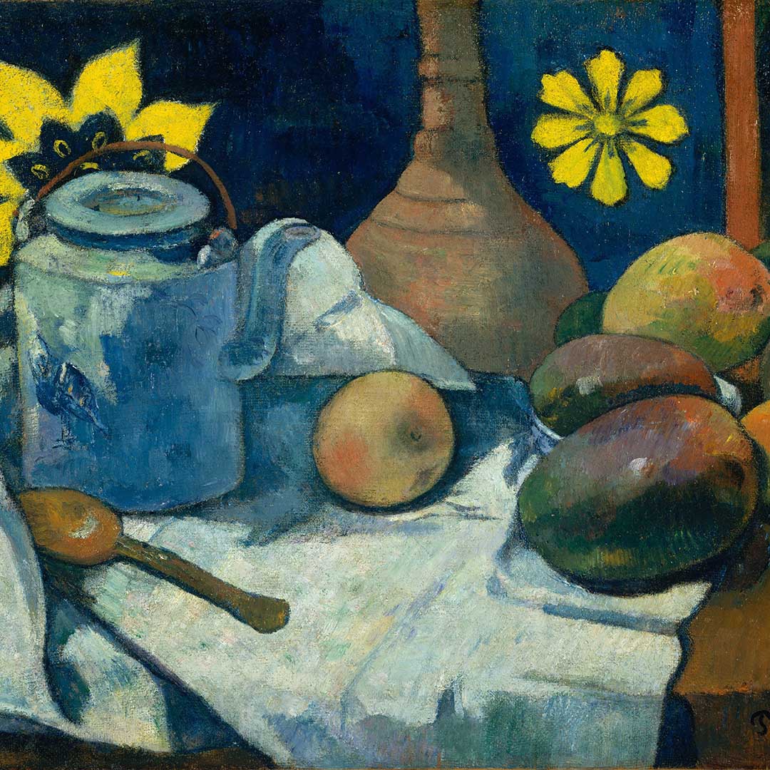 Still Life with Teapot and Fruit - Paul Gauguin