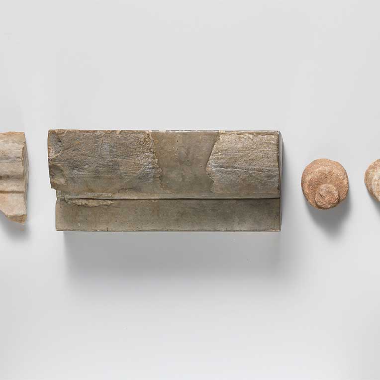 Bed molding of ceiling coffer from a group of  fragments from the Temple of Apollo near Phigaleia (Bassae)