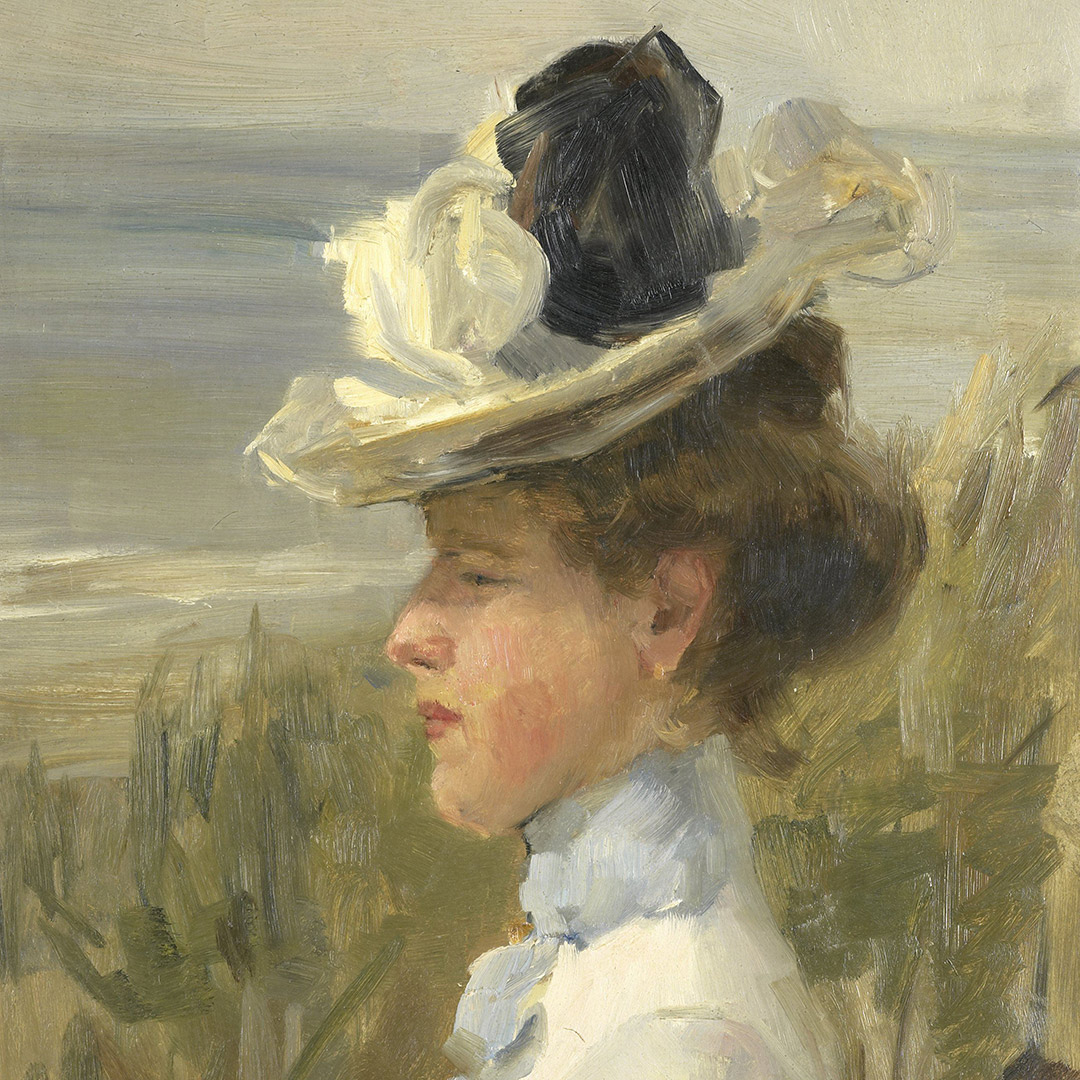 Young Woman, Gazing at the Sea by Isaac Israels