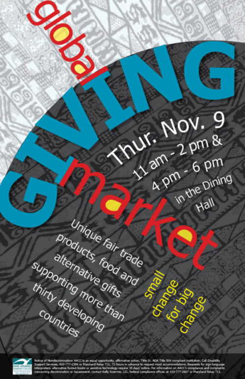 poster designed for global giving market